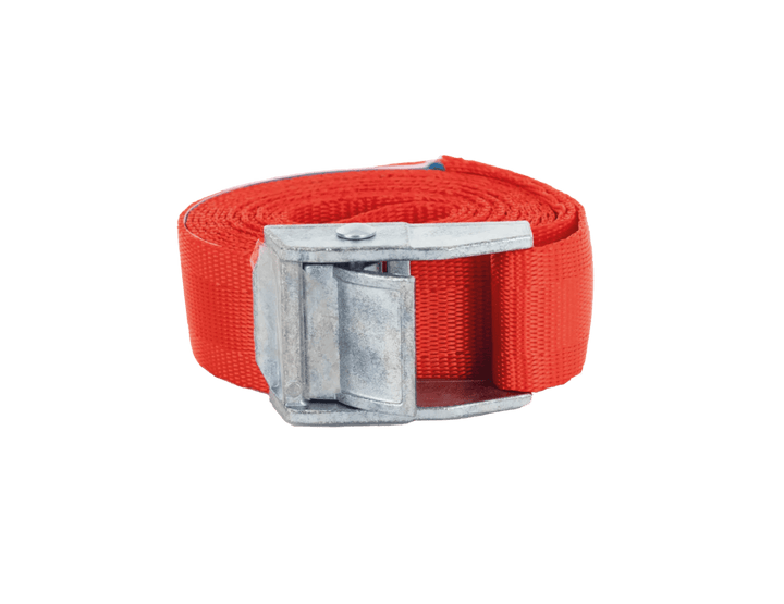 Talamex Spanngurt mit Klemmschloss 25 mm 2,0 m rot