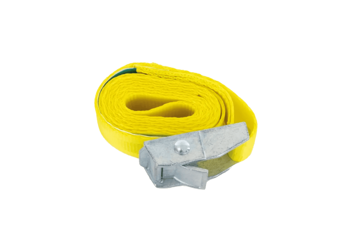 Talamex Spanngurt mit Klemmschloss 25 mm 1,0 m gelb