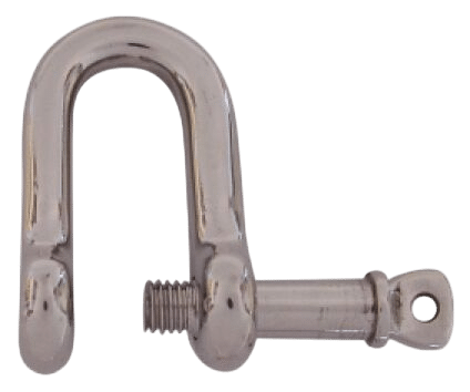 Talamex D-Schäkel Edelstahl mit unverlierbarem Bolzen – 8 mm