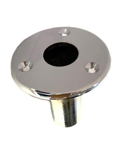 Vlaggenstokhouder 25mm inbouw rond recht