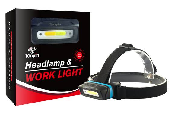 Tonyin Stirnlampe und Arbeitsleuchte