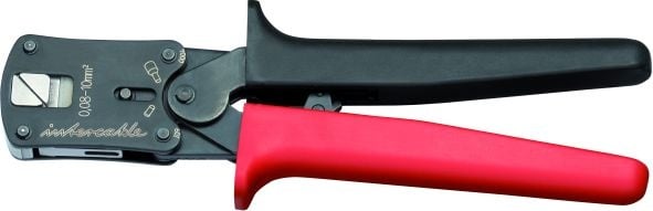 Intercable Mechanische Crimpzange für Aderendhülsen 0,08-10mm², 2x0,5-2x4mm²