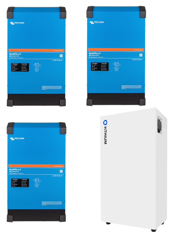 3-Phasen-Paket Hithium Multiplus-II 15 kVA - 16 kWh