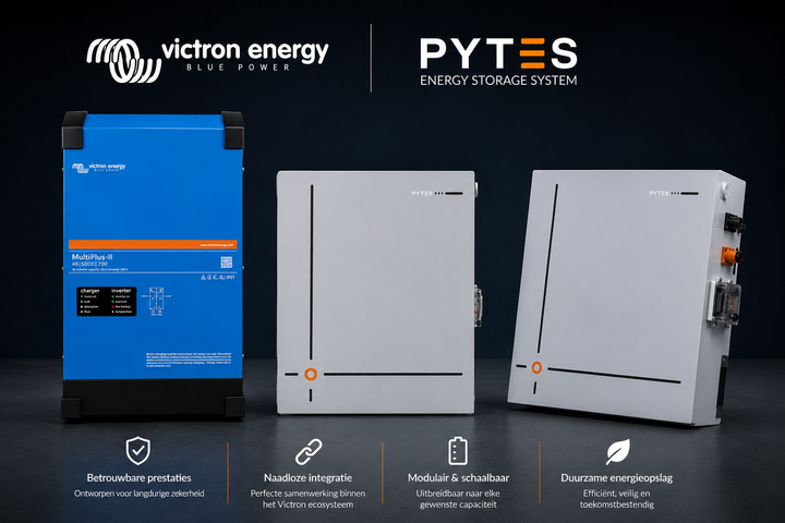 1-Phasen-Paket Pytes 23,56 kWh und Victron Multiplus II 5 kVA