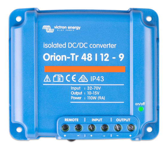 Victron Orion-Tr 48/12-9A (110W) omvormer geïsoleerd