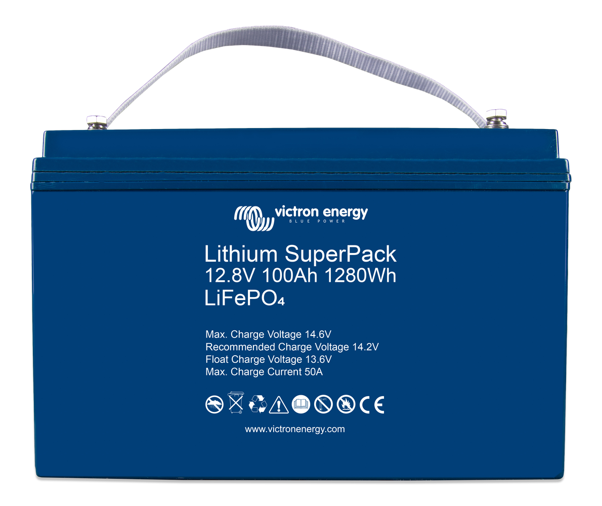 Victron Energy Lithium SuperPack 12,8V/100Ah high current (M8) – afbeelding 2