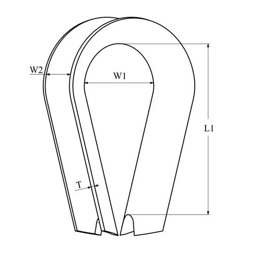 Hollex kous European style 4mm rvs316