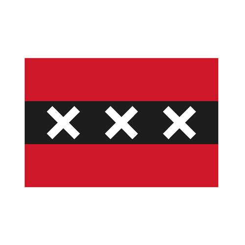 Hollex Flagge Amsterdam 20x30cm