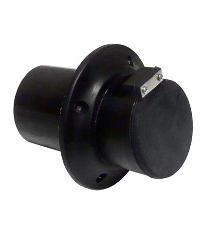 Centek Spiegel-Abgasauslass GFK ø76mm schwarz mit Klappe