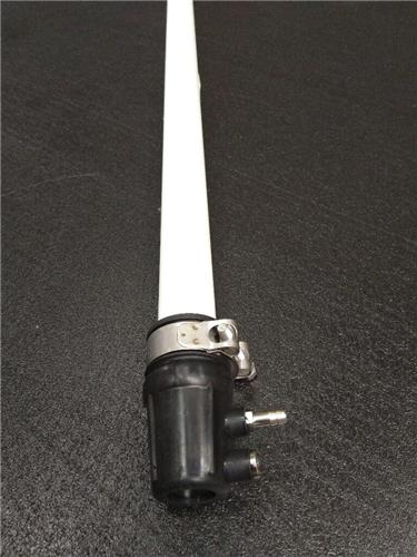 Exalto GRP schroefaskoker L=1200mm met rubber lager as ø30mm