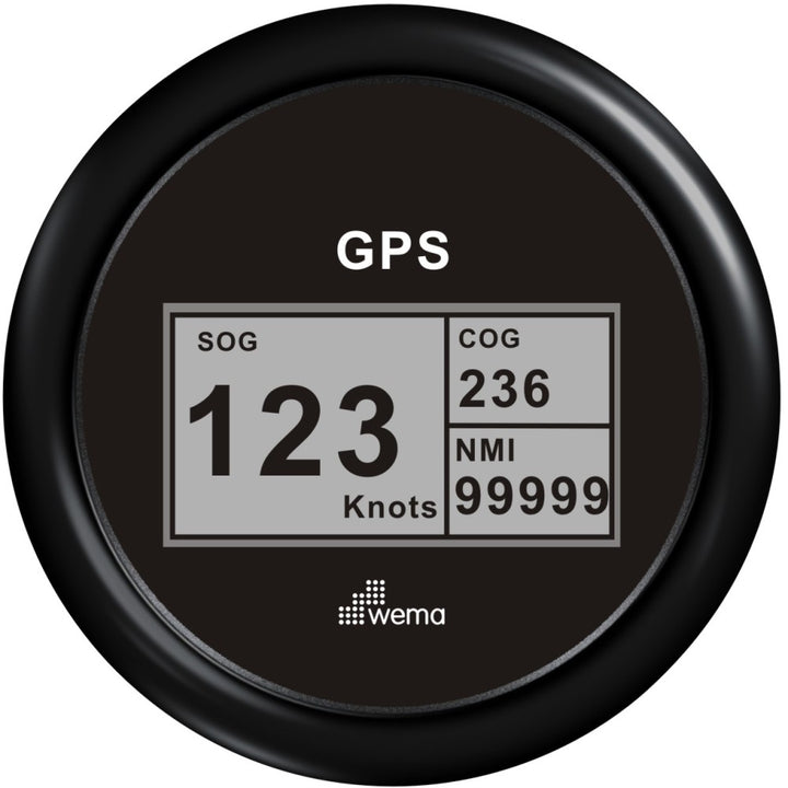 Wema GPS-Tachometer digital schwarz