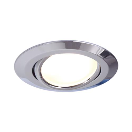 Prebit LED inbouwlamp EB15-1 slave kantelbaar chroom warm wit 10-30V 3W