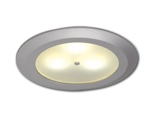 Prebit LED inbouwlamp EB12-2 master mat chroom + schakelaar warm wit 10-30V 3x1W incl. dimmer module