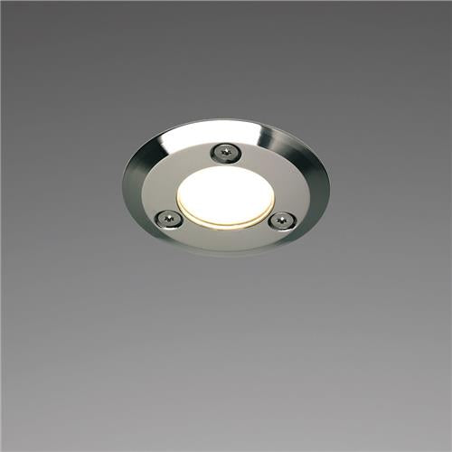 Prebit LED inbouwlamp EB13 rvs 10-30V 1W neutraal wit gekleurd glas