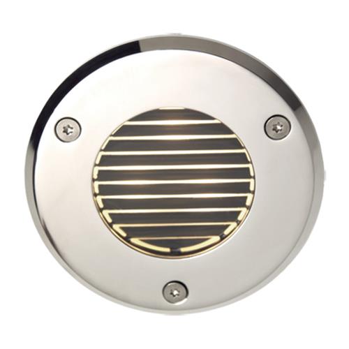 Prebit LED inbouwlamp EB33-2 master lamellen rvs ø85mm gepolijst warm wit 10-30V 3W IP67