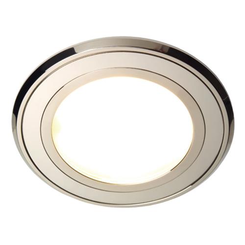 Prebit LED inbouwlamp EB42R-3 slave rvs ø120mm gepolijst warm wit/rood 10-30V 6W