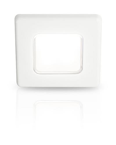 Hella EuroLED 75 inbouwspot vierkant 12V wit met spread wit licht