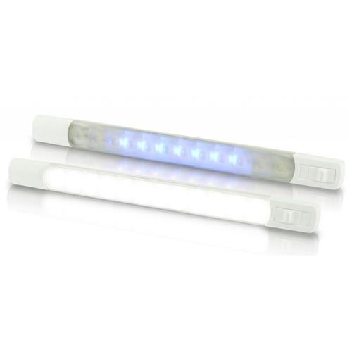 Hella opbouw LED strip met schakelaar 24V wit/blauw