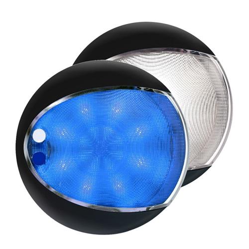 Hella EuroLED 130 Touch cabinelamp 9-33V zwart met wit/blauw licht