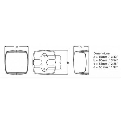 Hella NaviLED Pro HD toplicht zwart 3NM