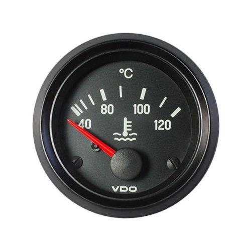 VDO Cockpit International Kühlwassertemperaturanzeige 120°C 12V 52mm schwarz