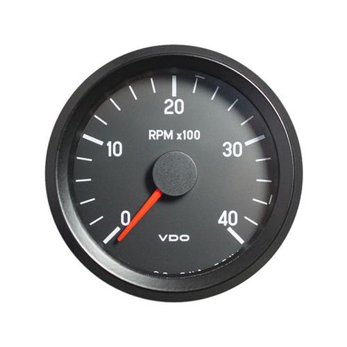 VDO Cockpit International Drehzahlmesser 4000 U/min 12V 80mm schwarz