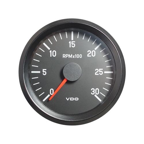 VDO Cockpit International Drehzahlmesser 3000 U/min 24V 80mm schwarz
