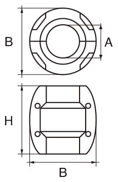 Talamex Wellenanode Aluminium Kugel 22 mm