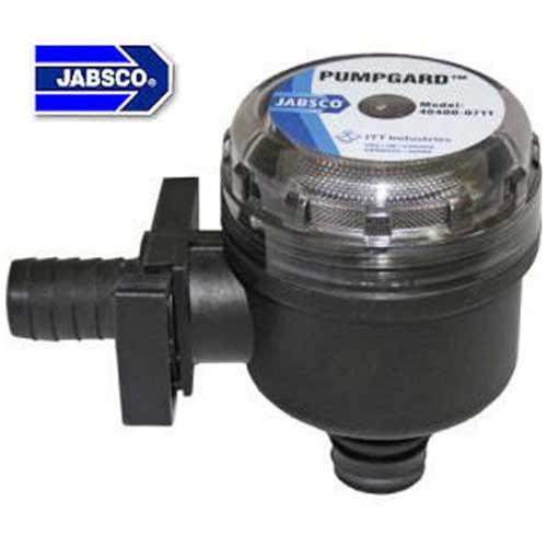 Jabsco zeef Large 90° 6 GPM inlet hose snap-out