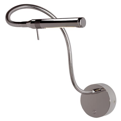 Prebit LED flexlamp 07HV 300mm chroom warm wit 230V 3W dimbaar