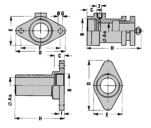 Fettgeschmierte Innendichtung Typ 2V 25mm