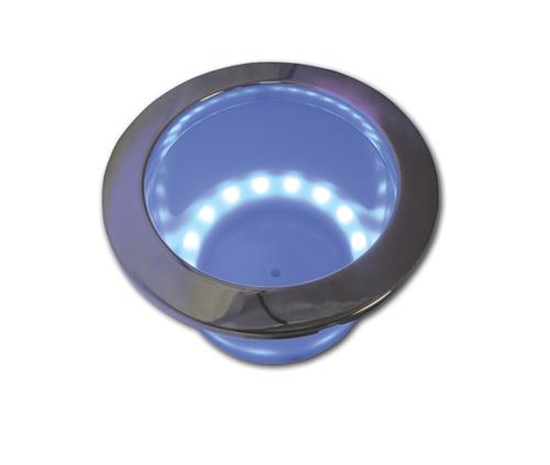 Getränkehalter Edelstahl 304 mit blauer LED