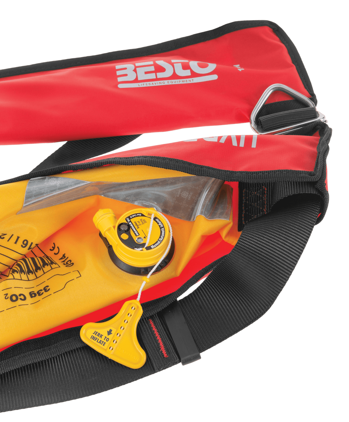 Besto automatische Rettungsweste 300 N Hammar rot