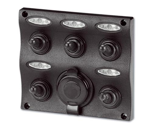 Easterner LED-Schaltpanel 12V 5 Kippschalter