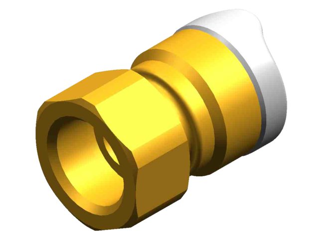 Whale WX1533 Adapter 1/2" BSP 15 mm Innengewinde Messing