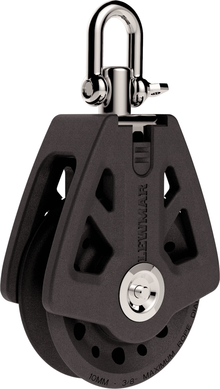 Lewmar Synchro Block einfach 105 mm schwarz 29921051BK