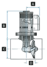 Lewmar Bugstrahlruder TT185 5,0 kW 24 V GEN2