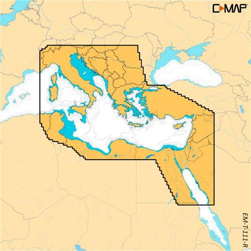 C-MAP Speicherkarte REVEAL X - Östliches Mittelmeer