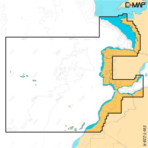 C-MAP Speicherkarte REVEAL X - Westeuropäische Küste