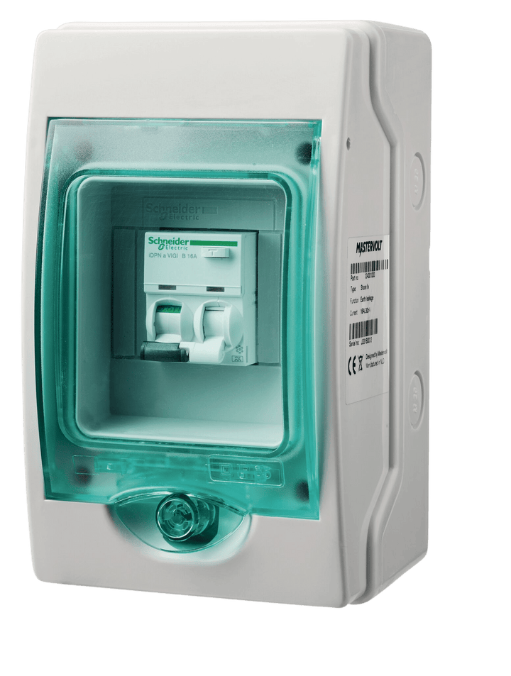 Mastervolt Shore Fix 16 A/30 mA – im Installationsgehäuse
