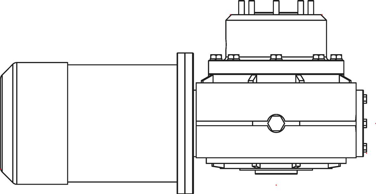 Lewmar V5 24 V Motor/Getriebe