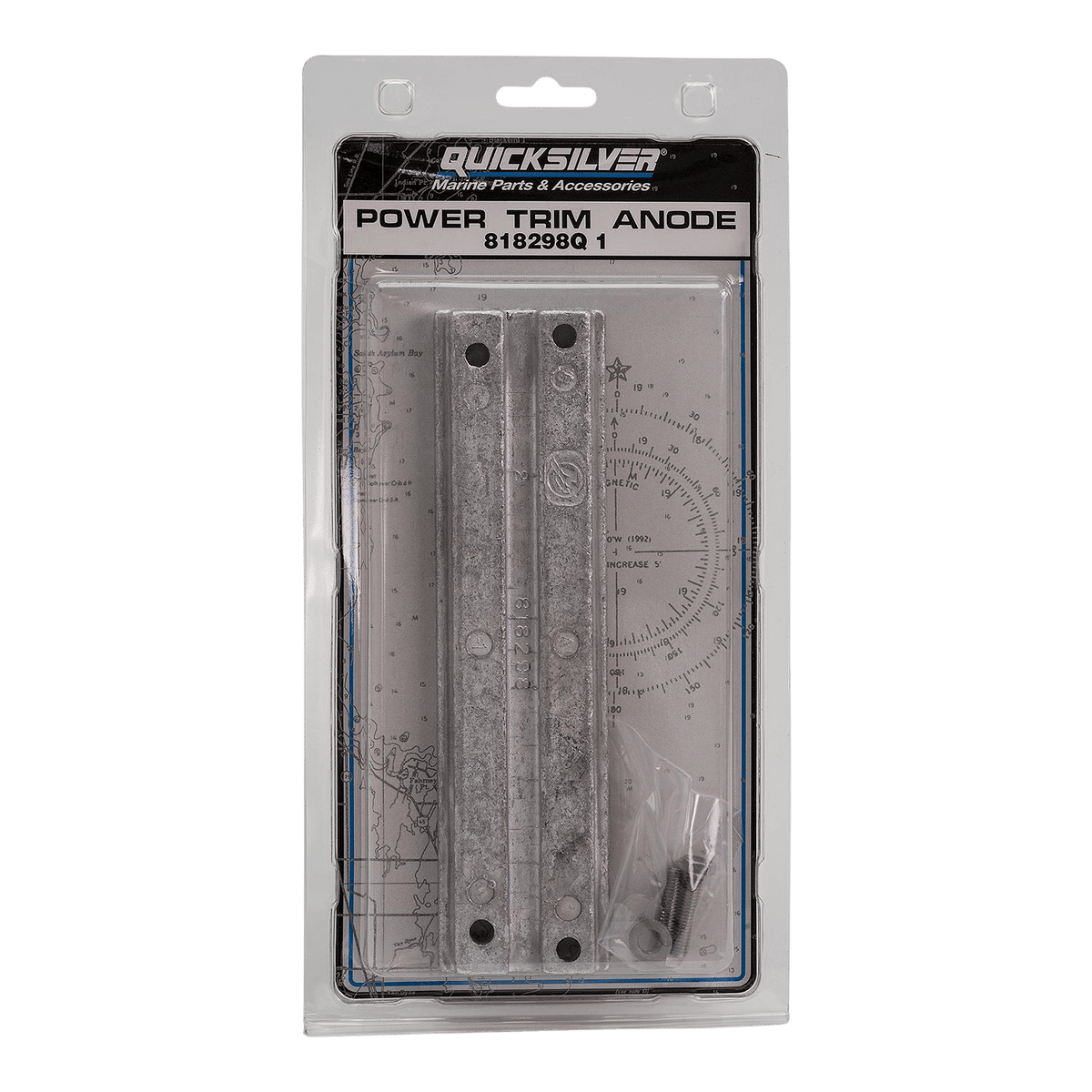 Quicksilver 818298Q1 Anode Power-Trim Aluminium für Mercury und Mariner