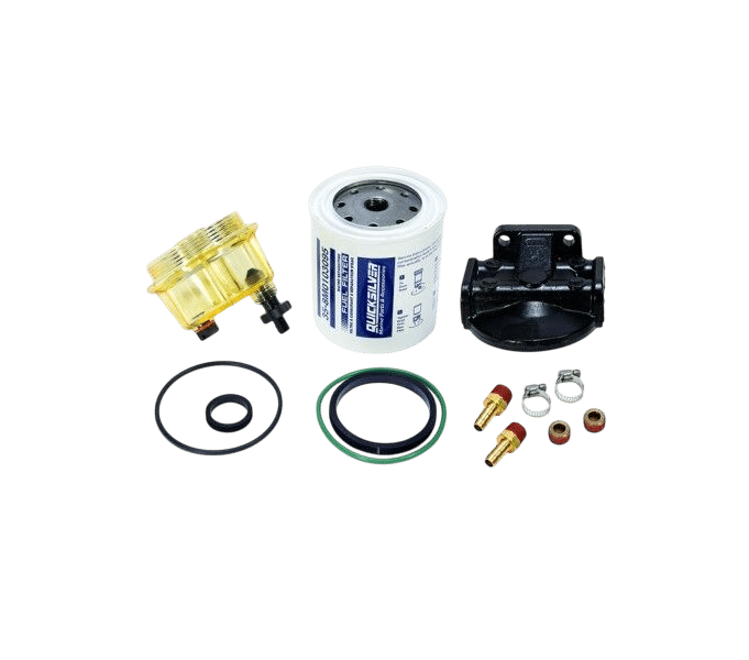 Quicksilver wasserabscheidender Kraftstofffilter-Satz 10 Mikron mit Schauglas und Ablassschraube 8M0097838