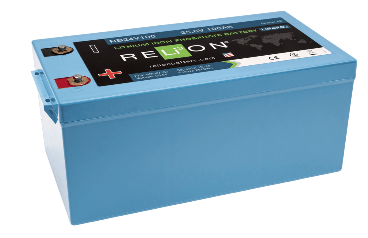 RELiON Lithium-LiFePO4-Akku 25,6 V 100 Ah