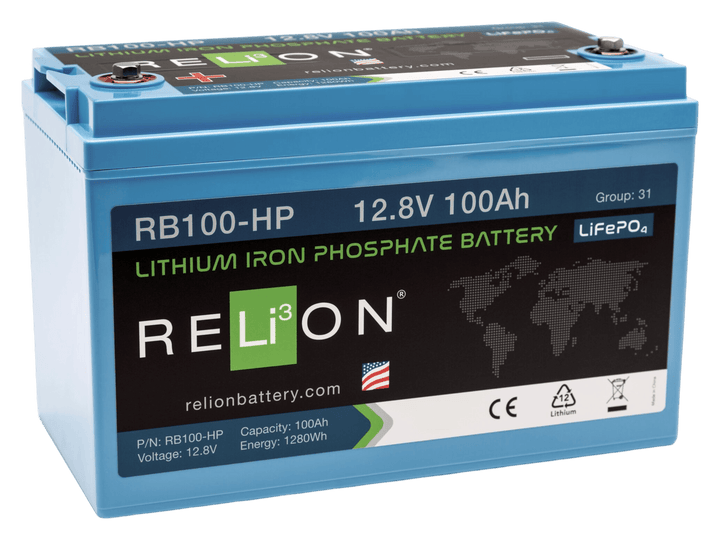 RELiON Lithium-Akku LiFePO4 12,8 V 100 Ah High Power