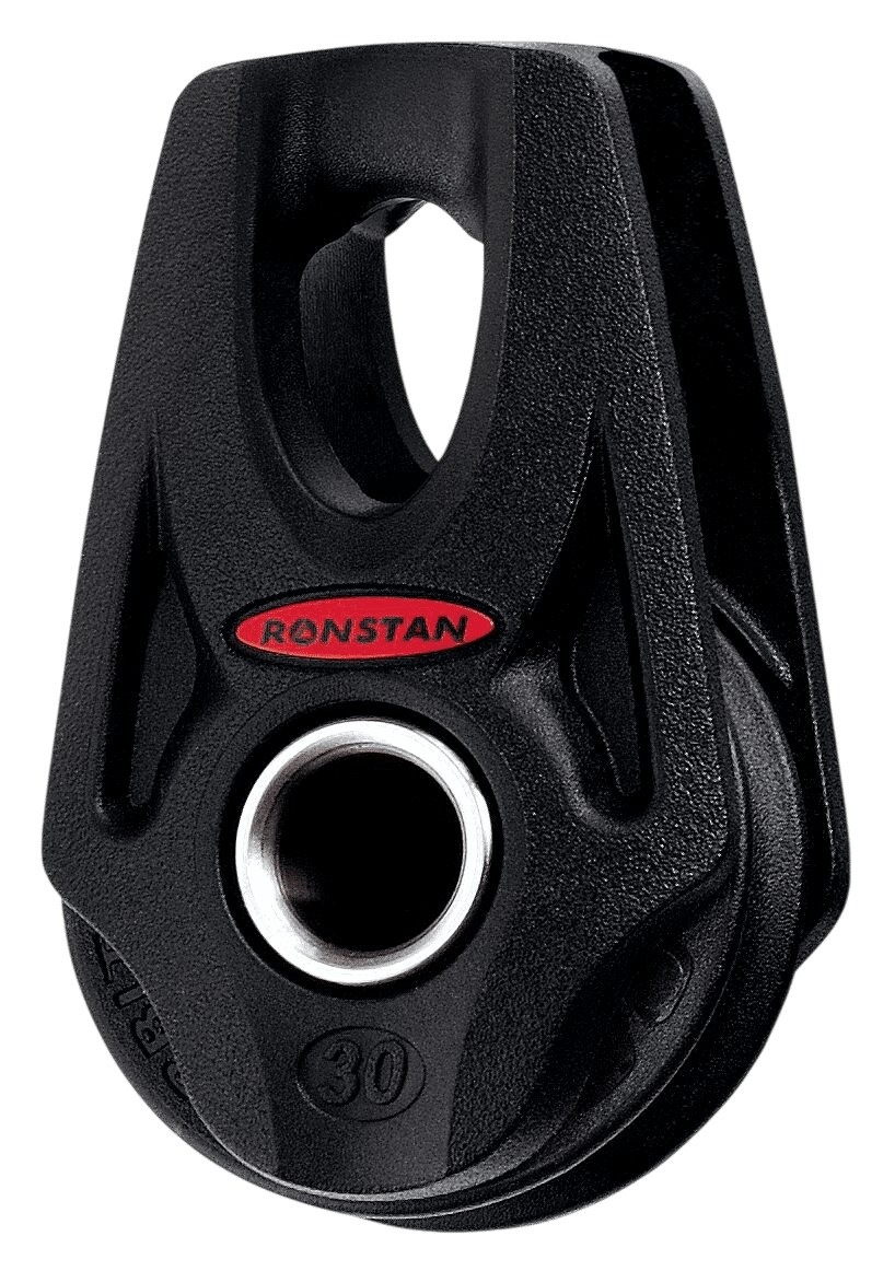 Ronstan Serie 20 kugelgelagerter Einfachblock mit Tauwerkbefestigung RF25109