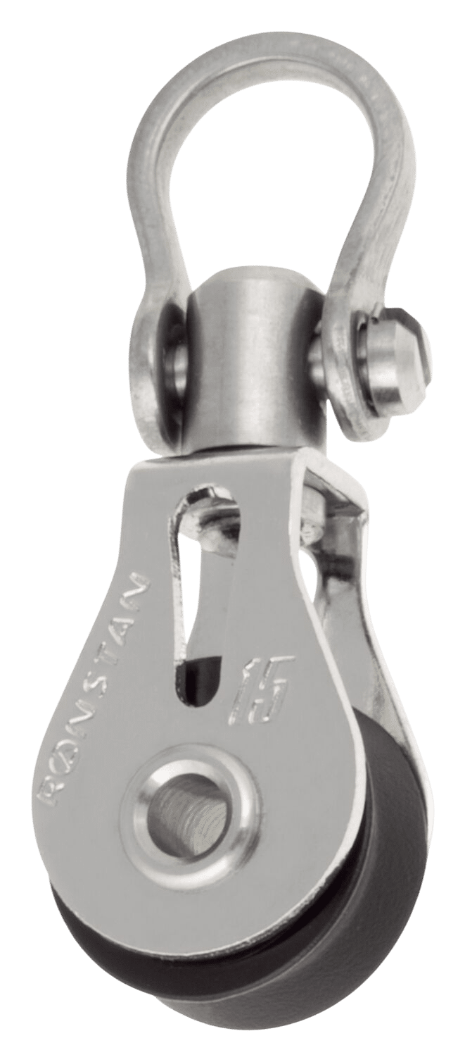 Ronstan Einfachblock mit Wirbelschäkel RF15100