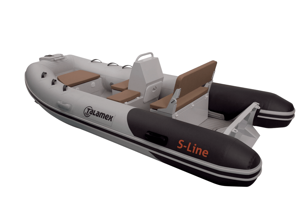 Talamex S-Line Alu-RIB 380 nebelgrau inklusive Konsole SLN380