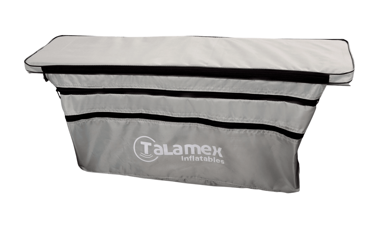 Talamex Sitzbanktasche mit Polster grau - 100 x 20 cm
