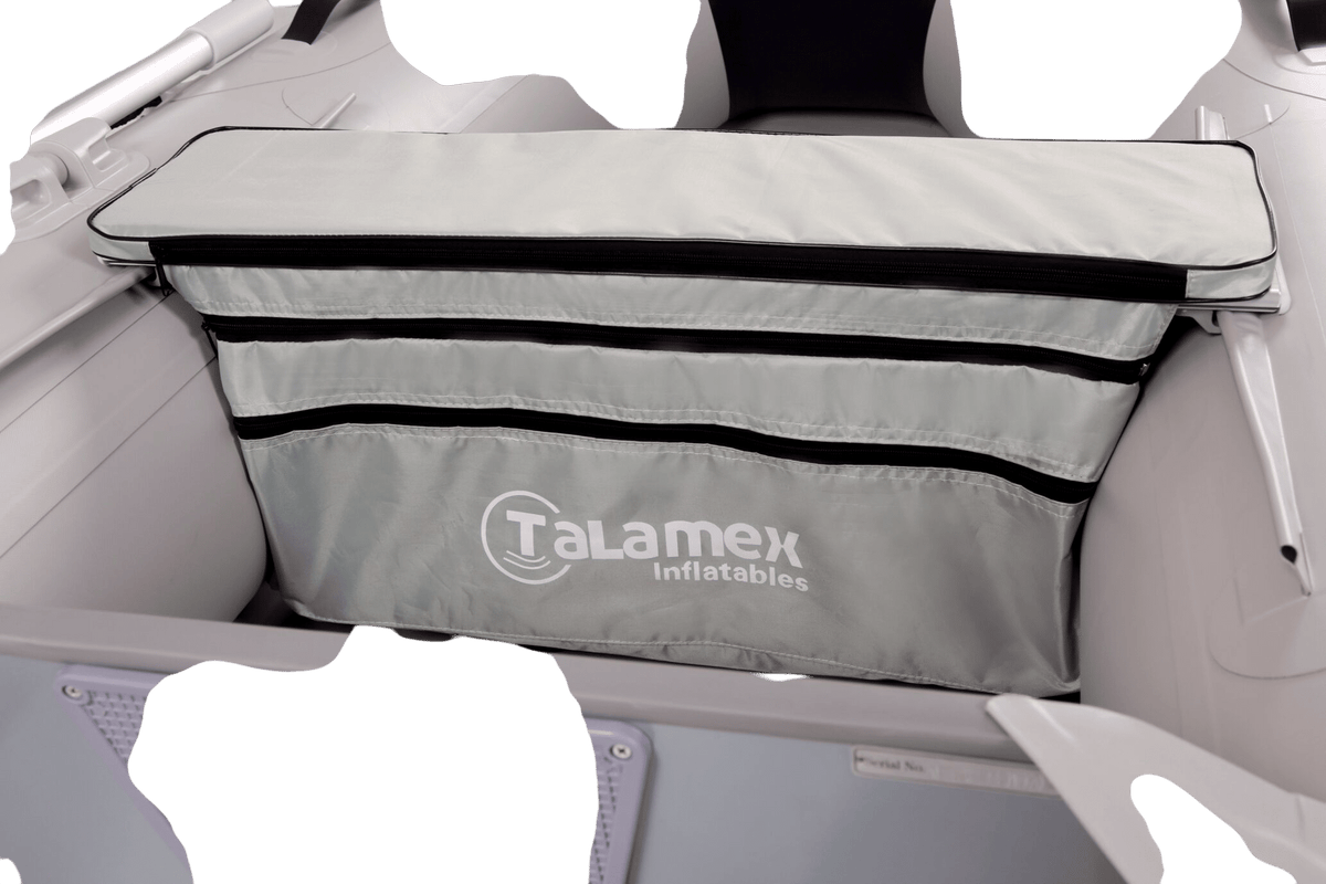 Talamex Sitzbanktasche mit Kissen grau - 80 x 20 cm